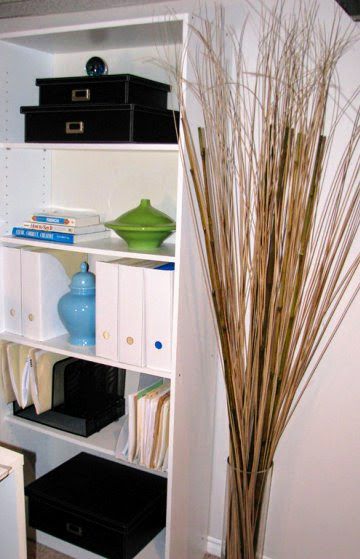 workspace organizing shelving unit