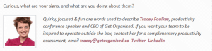 ORGANIZING Blogs to Follow ~ Linky for Professional Organizers and NeatFreaks 2 traceyfoulkes