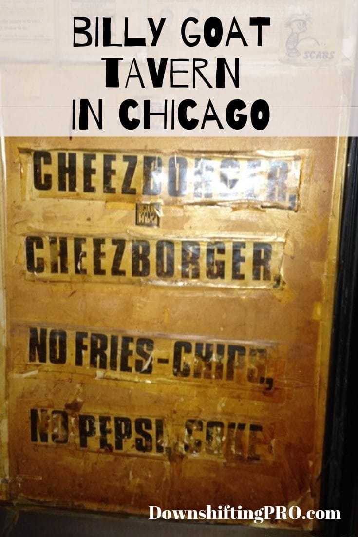 The Billy Goat Tavern in Chicago 1@DownshiftingPRO