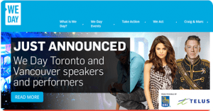 WeDay Toronto and Vancouver–Speaker & Performers announced for #WeDayTO #WeDayVan _ 1