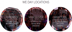 WeDay Toronto and Vancouver–Speaker & Performers announced for #WeDayTO #WeDayVan _ 2