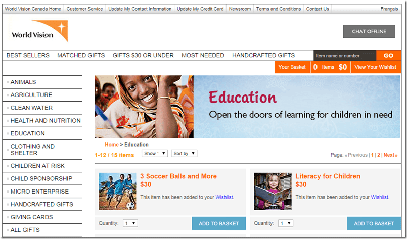 World Vision Christmas Gift Guide @DownshiftingPRO WishList