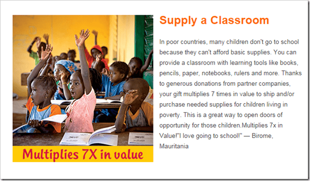 World Vision Christmas Gift Guide @DownshiftingPRO Wishlist - Education