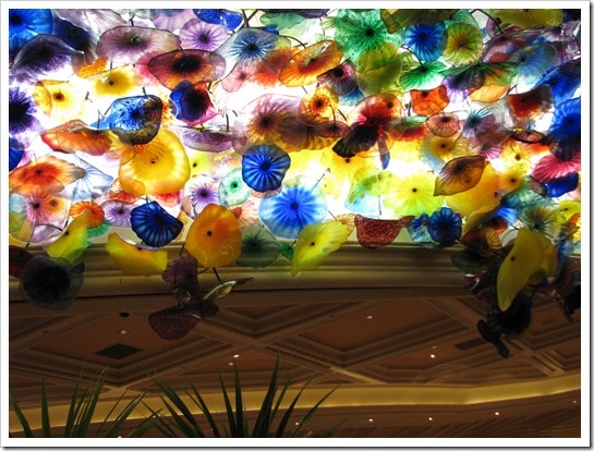Bellagio Hotel in Las Vegas the Dale Chihuly chandelier