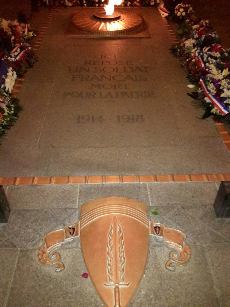Tomb of the Unknown Soldier in Paris at Arc de Triomphe - #Travel 2 20150513 224122 e1431590972553