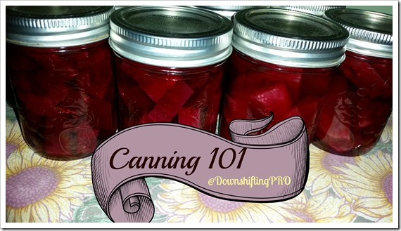 Canning Pickled Beets @DownshiftingPRO