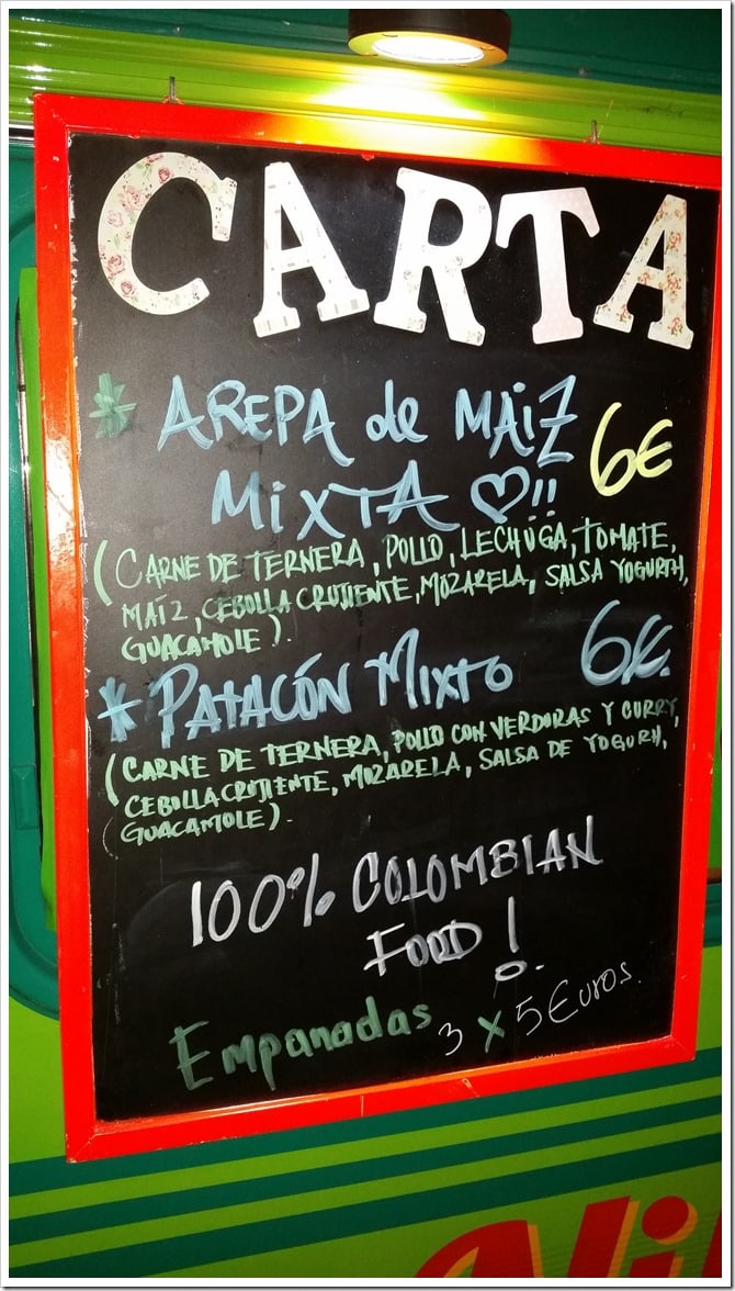 Lloret de Mar, Spain - Food Truck & Caravan Food Festival - Colombian Food Truck Menu Lloret de Mar, Spain - Food Truck & Caravan Food Festival - Colombian Food Truck Menu