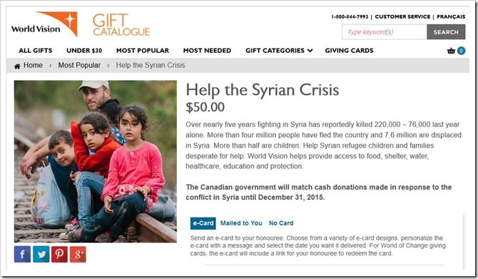 WorldVisionCanada Gift Catalogue_Syrian Crisis