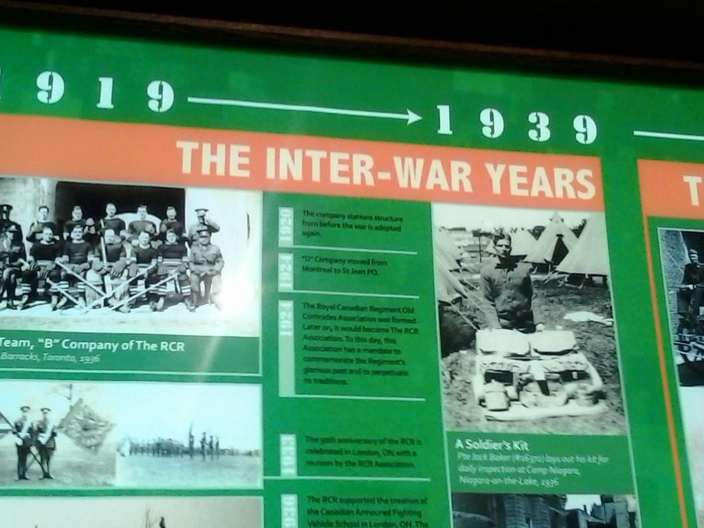 The Royal Canadian Regiment Museum Wolseley Barracks London, Ontario 6 2014 09 28 15.09.531
