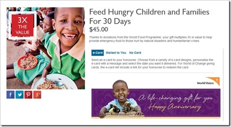 WorldVisionCanada Gift Catalogue_Feed Hungry Children and Families