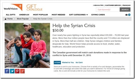WorldVisionCanada Gift Catalogue_Syrian Crisis