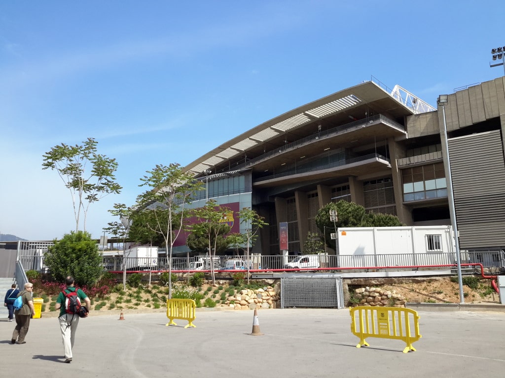 Camp Nou home of FC Barcelona @DownshiftingPRO #Travel #TBEX Costa Brava