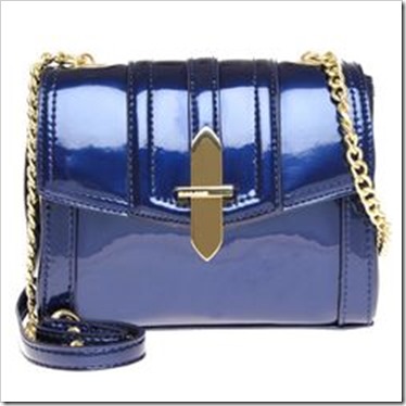 Blue Patent Leather Purse