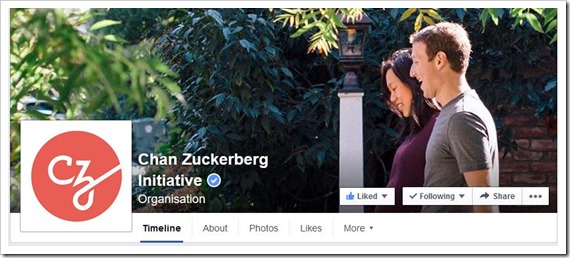 Chan Zuckerberg Initiative Facebook Page_Giving Tuesday @DownshiftingPRO
