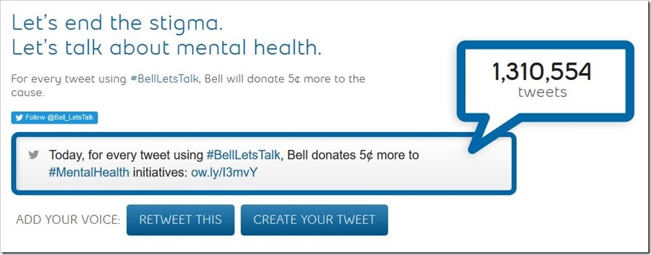 #BellLetsTalk