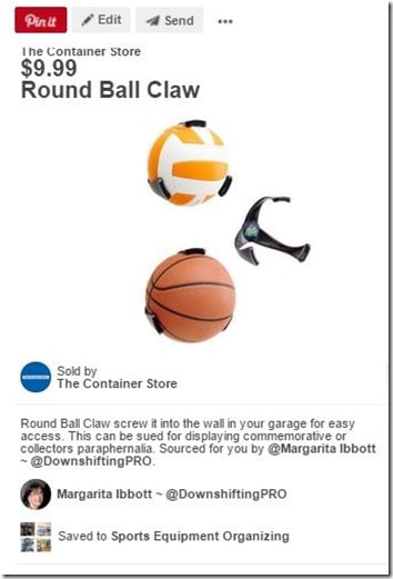 Sports Equipment Organization_Ball Claws_Container Store