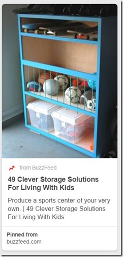Sports Equipment Organization_Repurposed cabinet