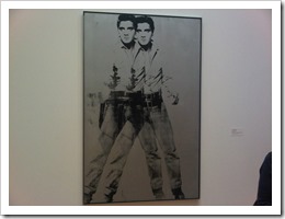 Elvis Presley by Andy Warhol in the MoMa in NYC