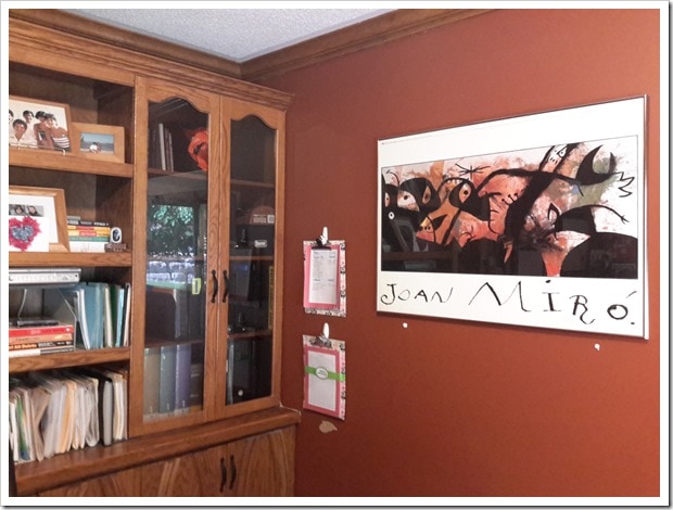Benjamin Moore Paint Office Makeover Part One - Forget Me Not @DownshiftingPRO