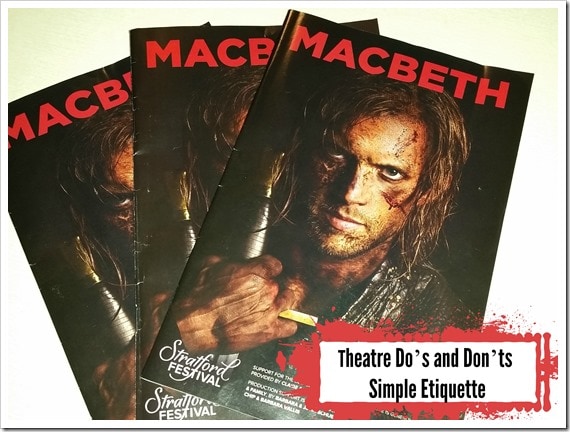 Theatre Dos and Don'ts Simple Ettiquette @DownshiftingPRO