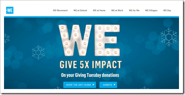 Me to We_5X impact_Giving Tuesday