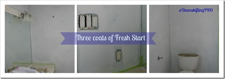 My Benjamin Moore Home - How to make 1 small bathroom look big again 3 Benjamin Moore Fresh Start