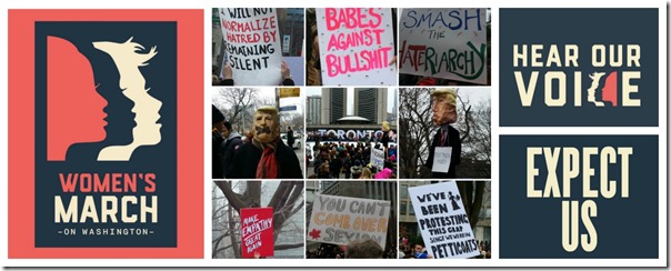 Womans March on Washington Canadian Support in Toronto