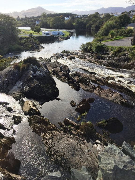 A Visual Guide to the Many Shades of Green in Ireland 13 Sneem in the Ring of Kerry - The Many Shades of Green in Ireland #TBEXkillarney @DownshiftingPRO