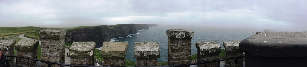 A Visual Guide to the Many Shades of Green in Ireland 3 O'Brien's Tower in the Cliffs of Moher - The Many Shades of Green in Ireland - @DownshiftingPRO
