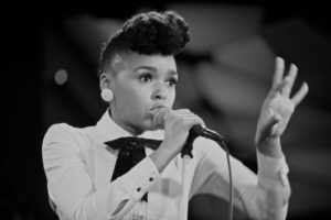 Janelle Monae performing Feb 2009