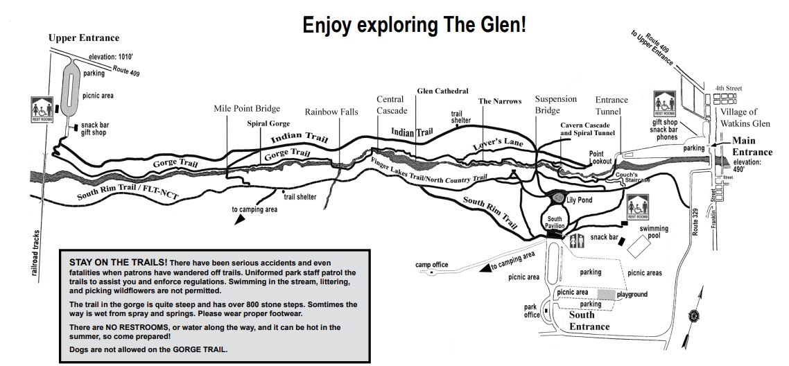 Watkins Glen State Park Map Watkins Glen State Park–19 Waterfalls You Need To See In The Finger Lakes,  Ny #Myflxtbex ~