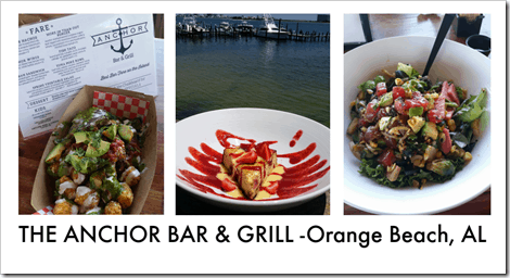 Good Eats in Gulf Shores & Orange Beach Alabama - Go Because of the Seafood #TBEXhuntsville 13 The Anchor Bar & Grill Orange Beach AL Ultimate Food Guide and Good Eats in Gulf Shores