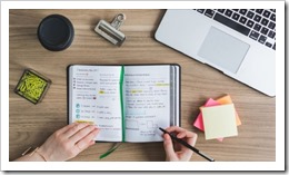 Getting organized after a travel - Setting a calendar for next week