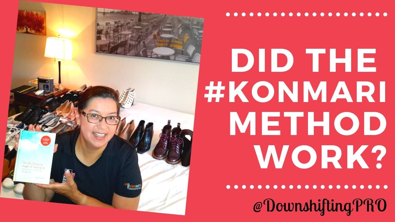 KonMari Method of folding Jeans & T-Shirts #KONMARI @DownshiftingPRO