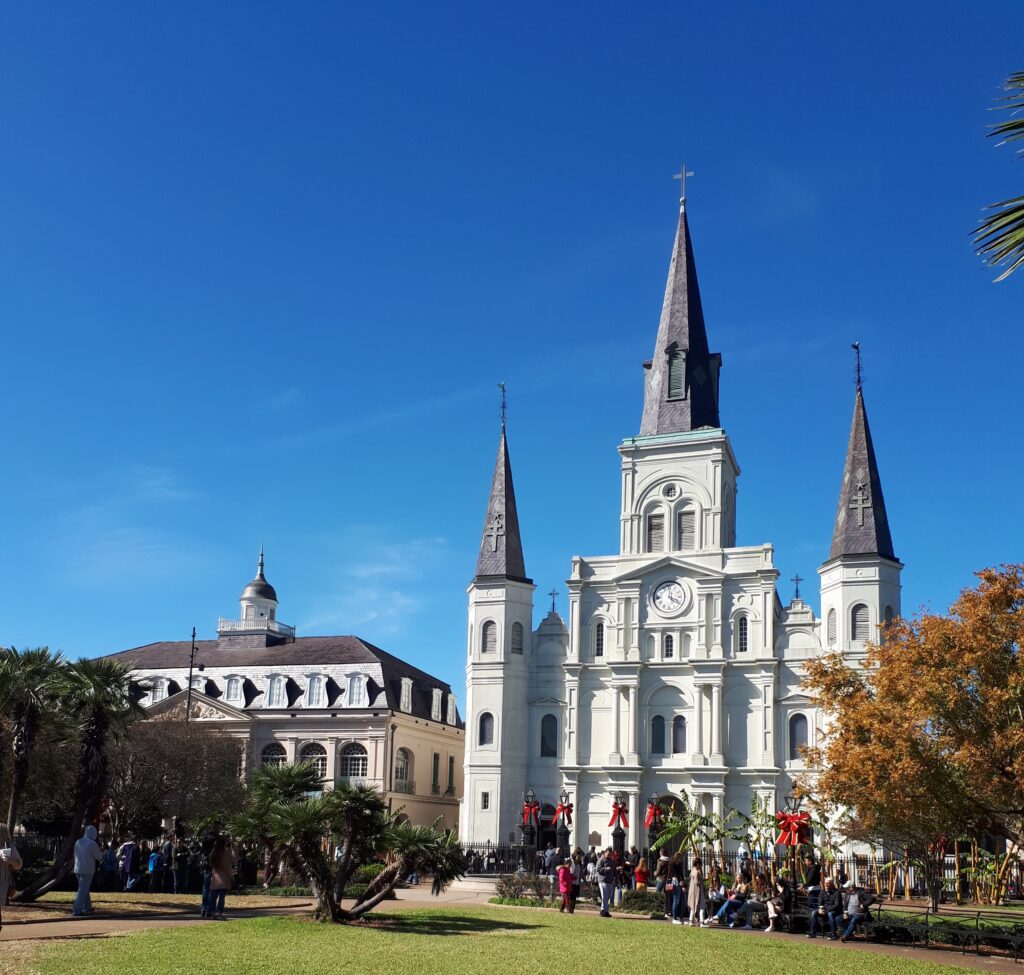 St Louis Cathedral in Jackson Square New Orleans @DownshiftingPRO