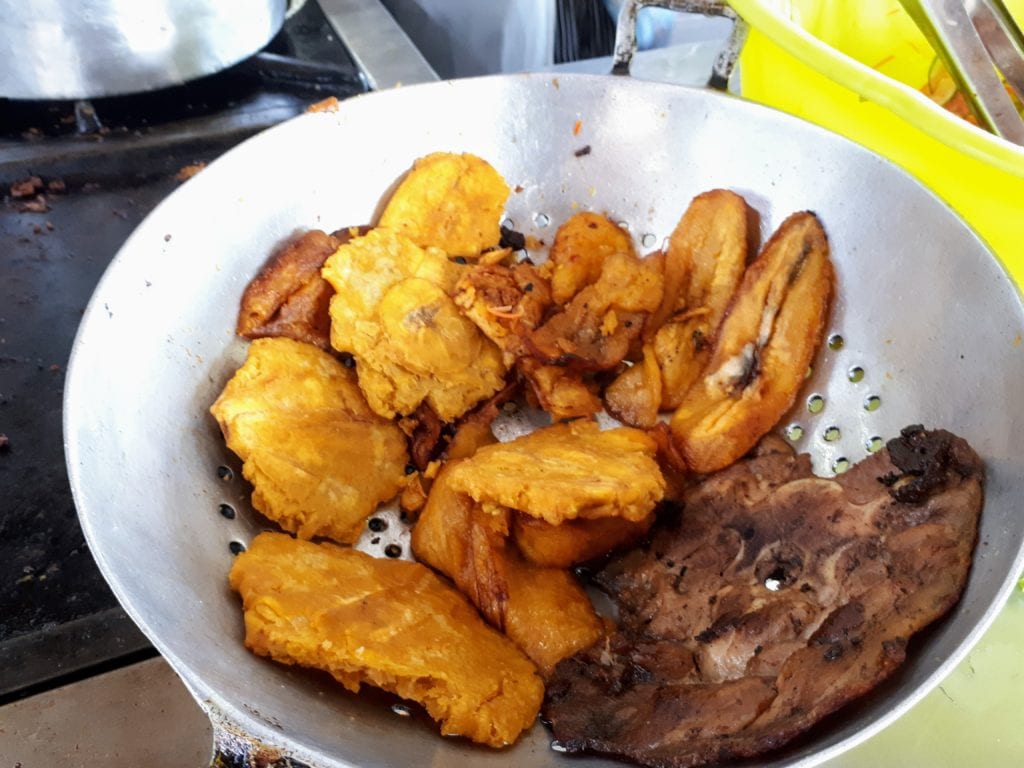 Steak with deep fried sweet and savoury plantains @DownshiftingPRO