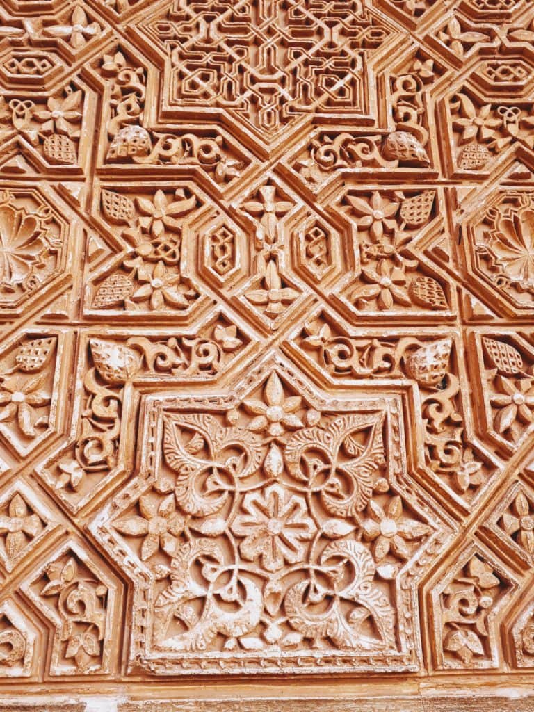 Details of in the Comares Palace The Alhambra Granada Spain @DownshiftingPRO