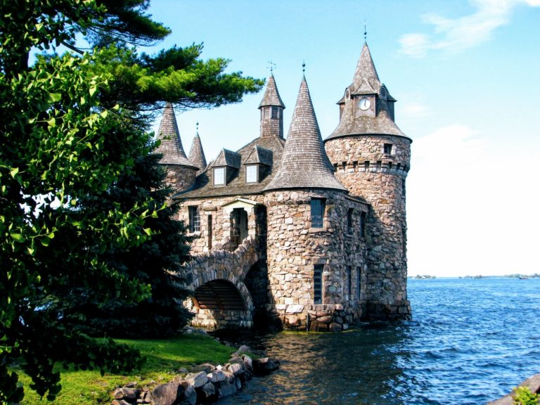 Powerhouse and Clock Tower of Boldt Castle NY @DownshiftingPRO