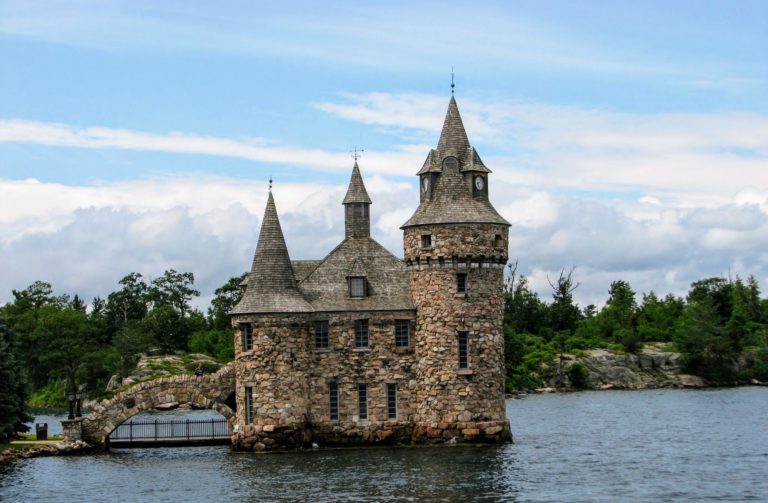 Powerhouse and Clock Tower of Part of Boldt Castle 1000 Islands New York @DownshiftingPRO