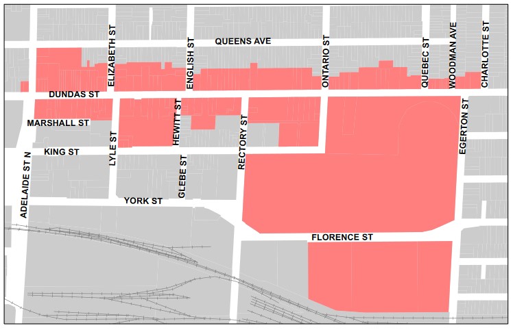 What to do in Old East Village #LdnOnt #DIGOEV 3 Map of Old East Village London Ontario