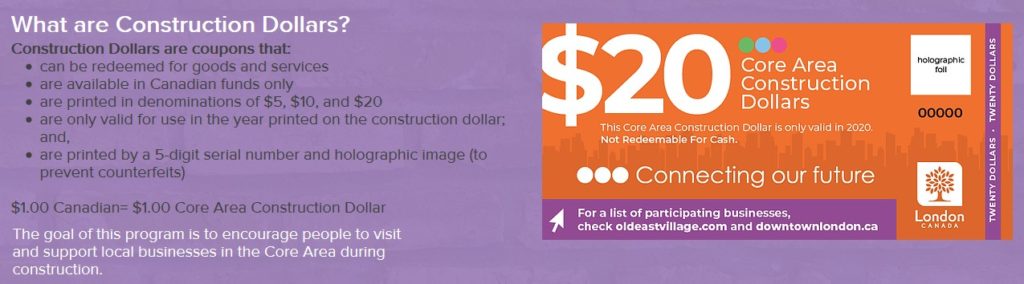 What to do in Old East Village #LdnOnt #DIGOEV 4 What are construction dollars DIGOEV @DownshiftingPRO