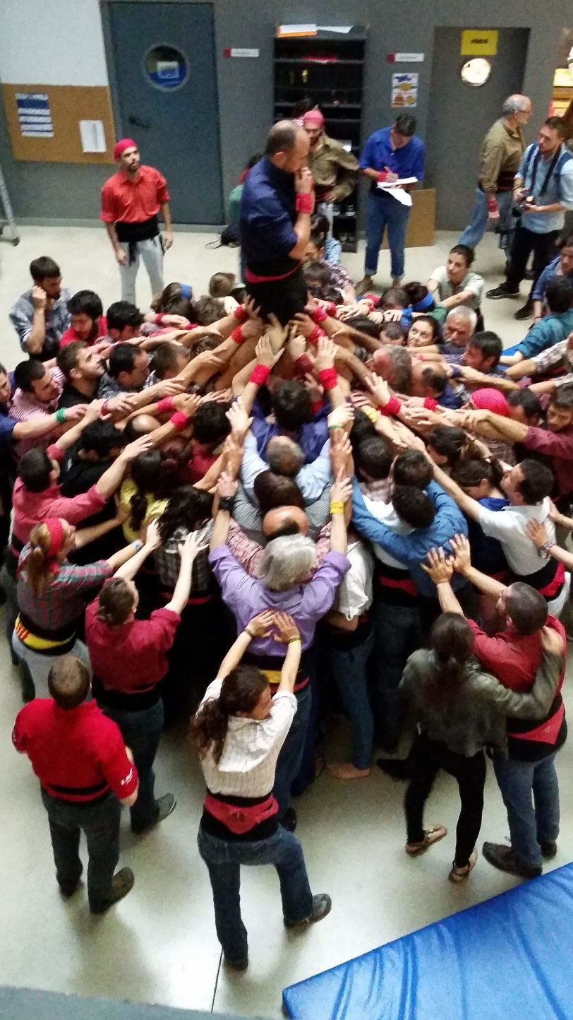 Human towers in Catalonia in Villa de Gràcia in Barcelona #TBEX CostaBrava
