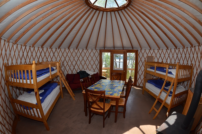 10+ Quirky & Unique Accommodations in Quebec Maritime 14 Stay in cozy yurt at Ferme 5 Etoiles one of many unique accommodations in Quebec Maritime.