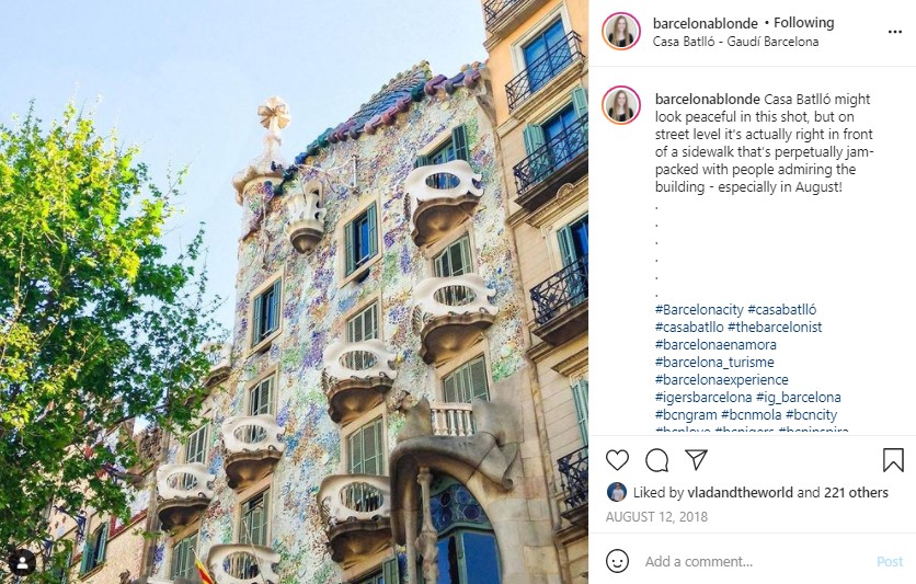 Follow Friday - 10 Interesting People I follow on Instagram, Pinterest, Facebook & Blogs 2 BarcelonaBlonde Casa Batillo Gaudi Barcelona