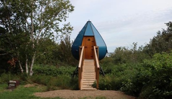 10+ Quirky & Unique Accommodations in Quebec Maritime 7 One of the most compact and unique accommodation in Quebec Maritime these teardrop pods are pretty cute. You can find them in Forillon National Park.