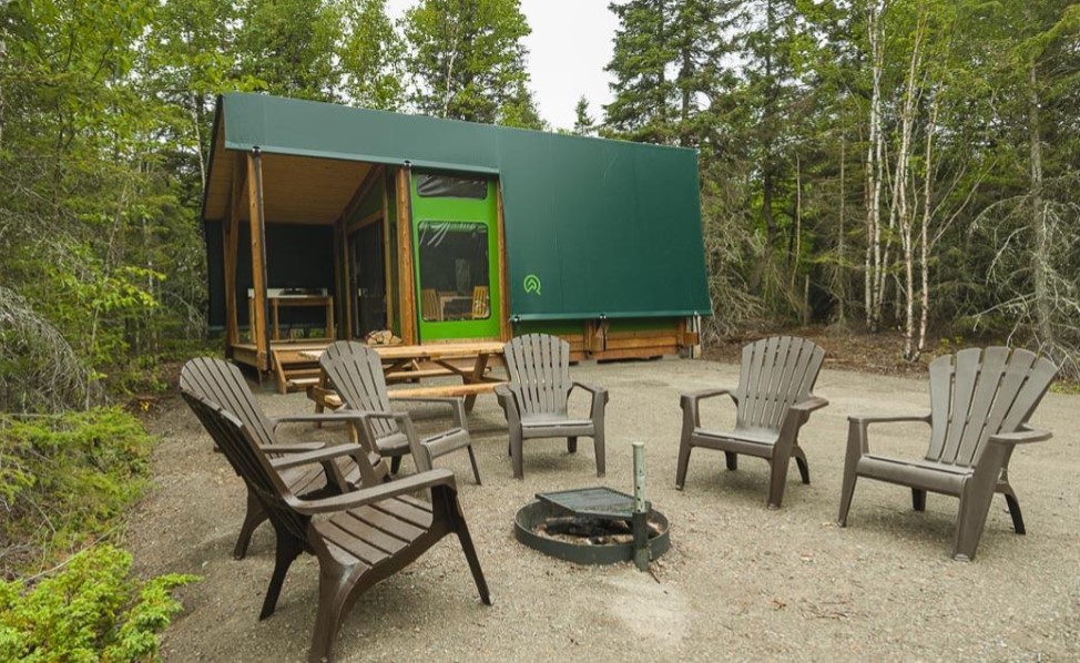 10+ Quirky & Unique Accommodations in Quebec Maritime 3 Etoile (or Star) tents are available in both Parc National du Bic and Gaspesie National Park in Quebec Maritime