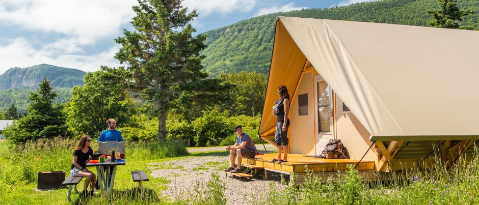 10+ Quirky & Unique Accommodations in Quebec Maritime 9 Glamping in an oTENTik tent in Forillon National Park is another unique accommodation in Quebec Maritime.