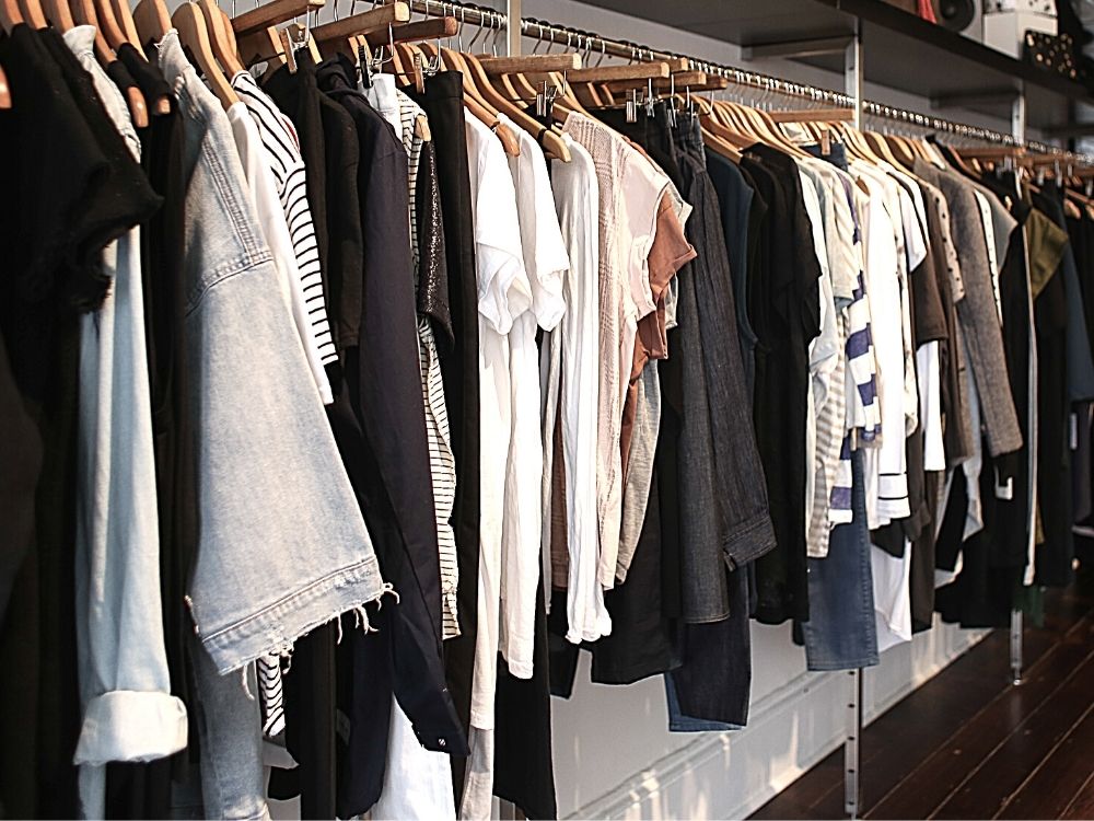 Hanging clothes Canva Free image DownshiftingPRO