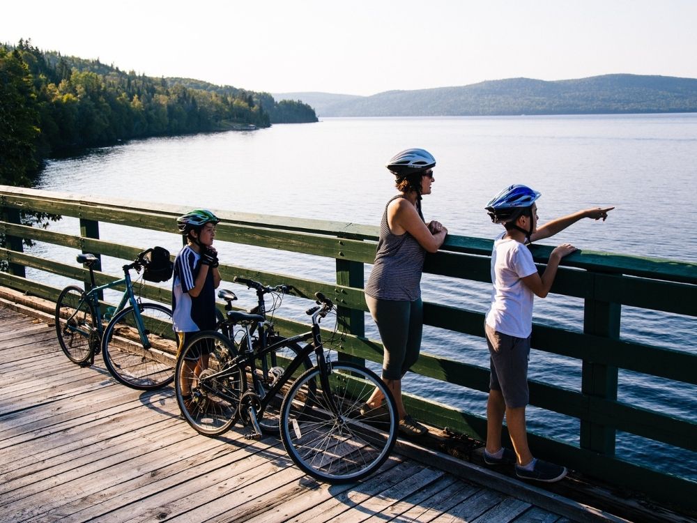 Petit Temis interprovincial trail along Lake Temiscouata Photo credit Nicolas GagnonTourisme Bas Saint Laurent