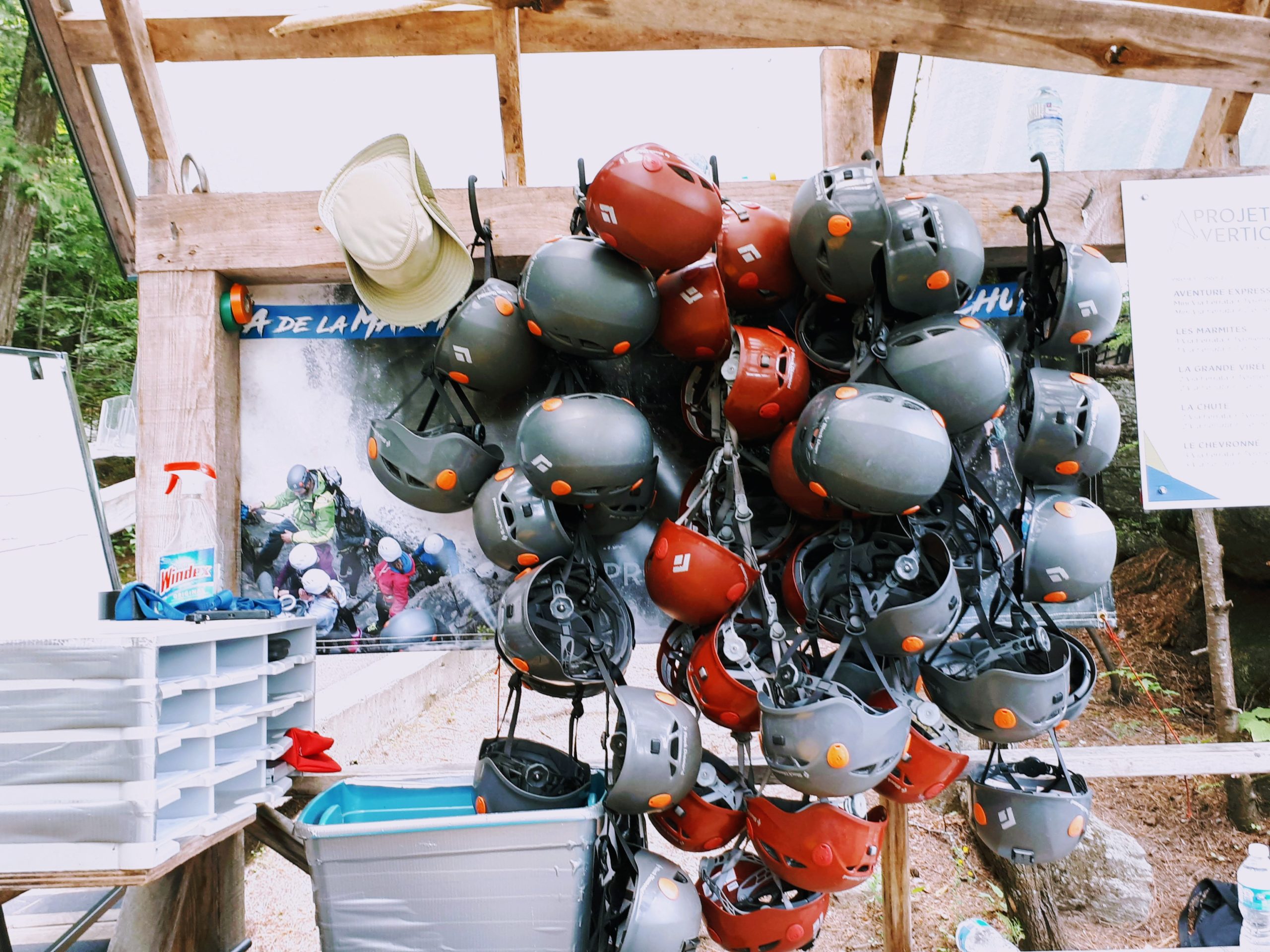 Helmets for the via ferrata at Canyon Mont St. Ann Quebec 1 scaled